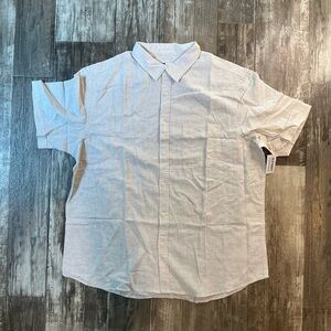 NWT Old Navy Cream Casual Button Down Shirt Size XL